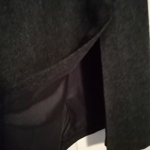 2 piece dark grey wool blend suit ( Jacket and skirt)